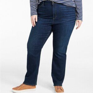 LL Bean - BeanFlex Mid-Rise Straight-Leg Jeans - 24W
